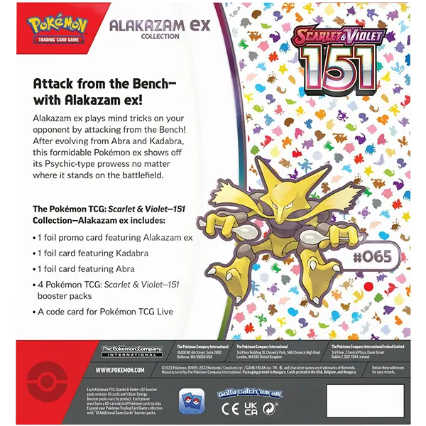 Scarlet and Violet 151 - Alakazam ex Collection - Iconic Evolution