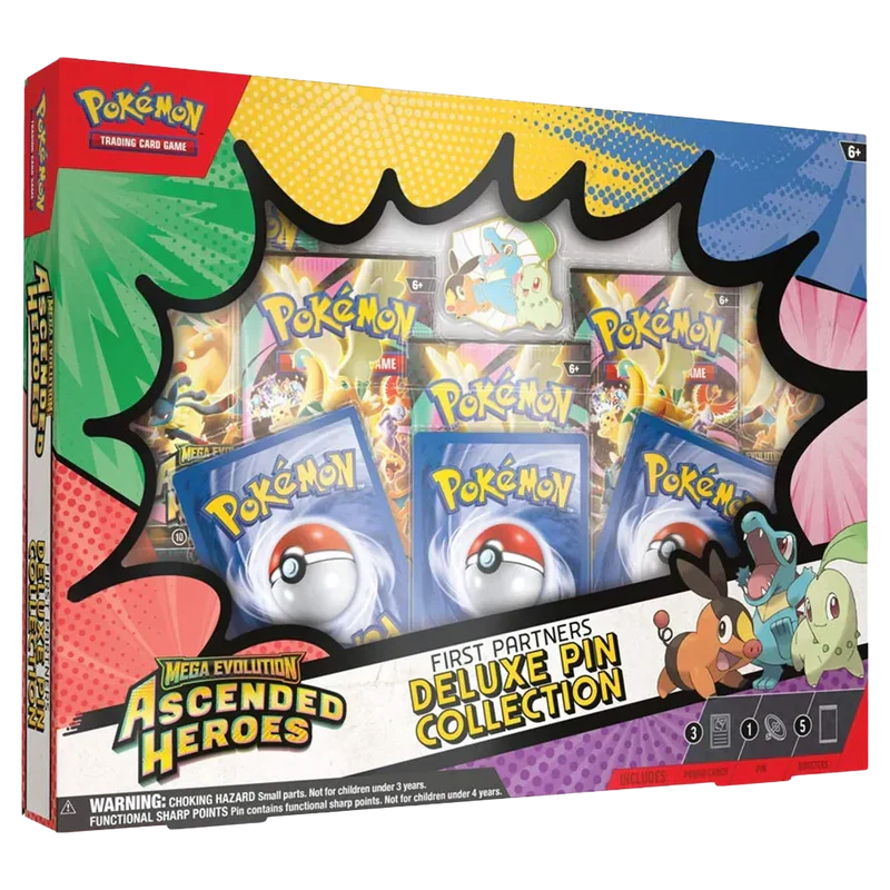 Pokémon - Mega Evolution: Ascended Heroes - First Partners Deluxe Pin Collection - Iconic Evolution