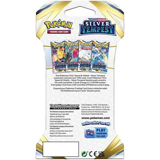 Sword & Shield: Silver Tempest- Sleeved Booster - Iconic Evolution